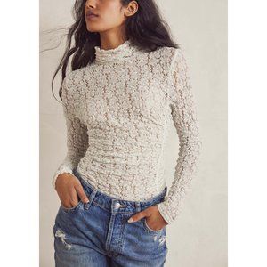 NWT Free People Day & Night Lace Bodysuit / Cannoli